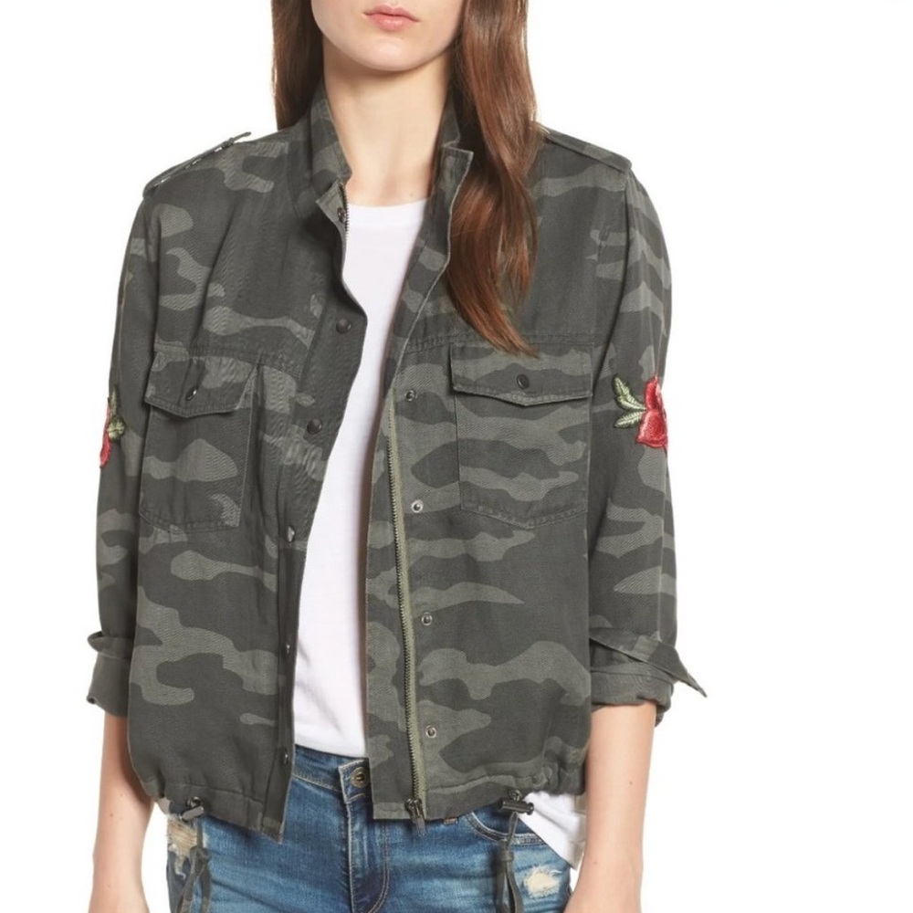 Rails Collins Camo Rose Patch Jacket